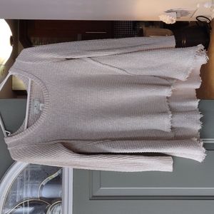 Beige knit sweater-Small